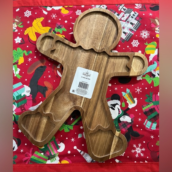 Large Acacia Wood Charcuterie Board With Handle, Ocean Waves, Crashing Wave Design, Hawaiian - View #3